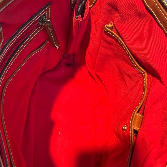 Dooney & Bourke Black and Brown Shoulder Bag - Picture 11 of 17